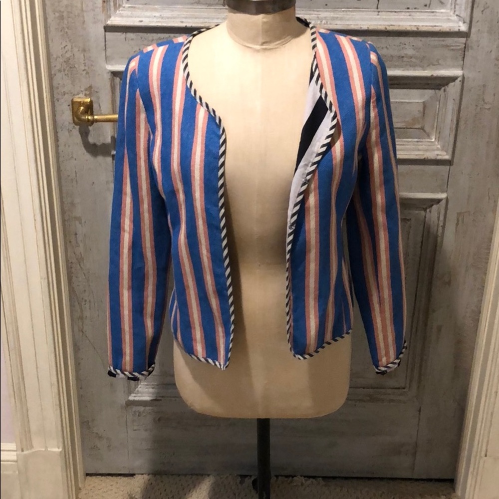 Numph striped cabana jacket size 38